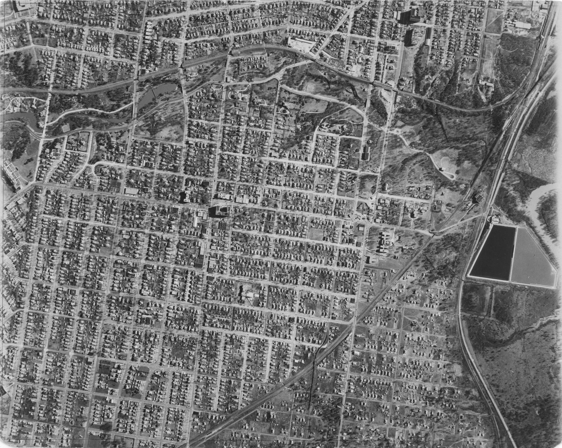 Dallas, Texas historical aerial imagery, 1927