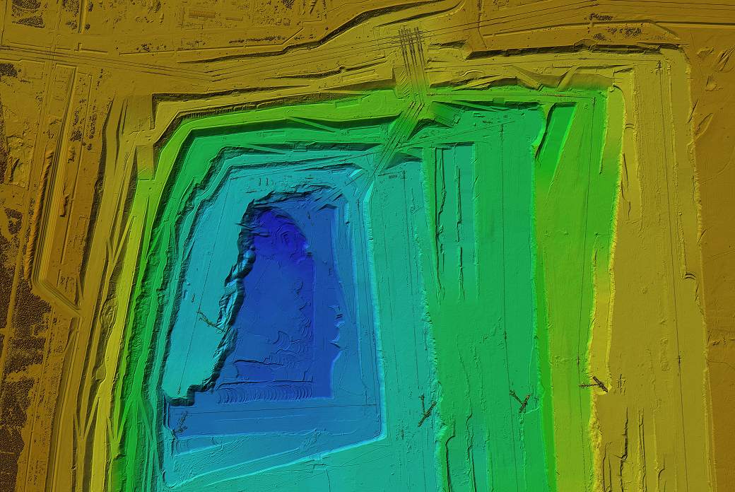 A lidar color image