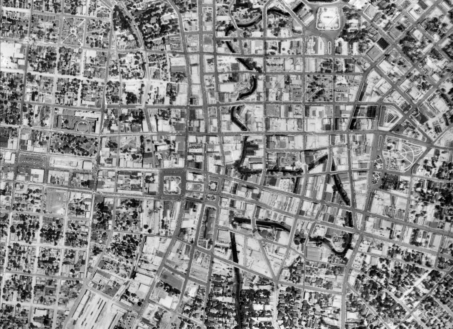 San Antonio, Texas historic aerial imagery, 1938 